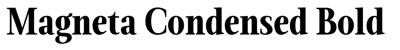 Magneta Condensed Bold